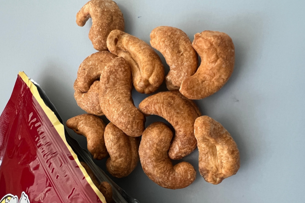 nuts with wheat gluten on table