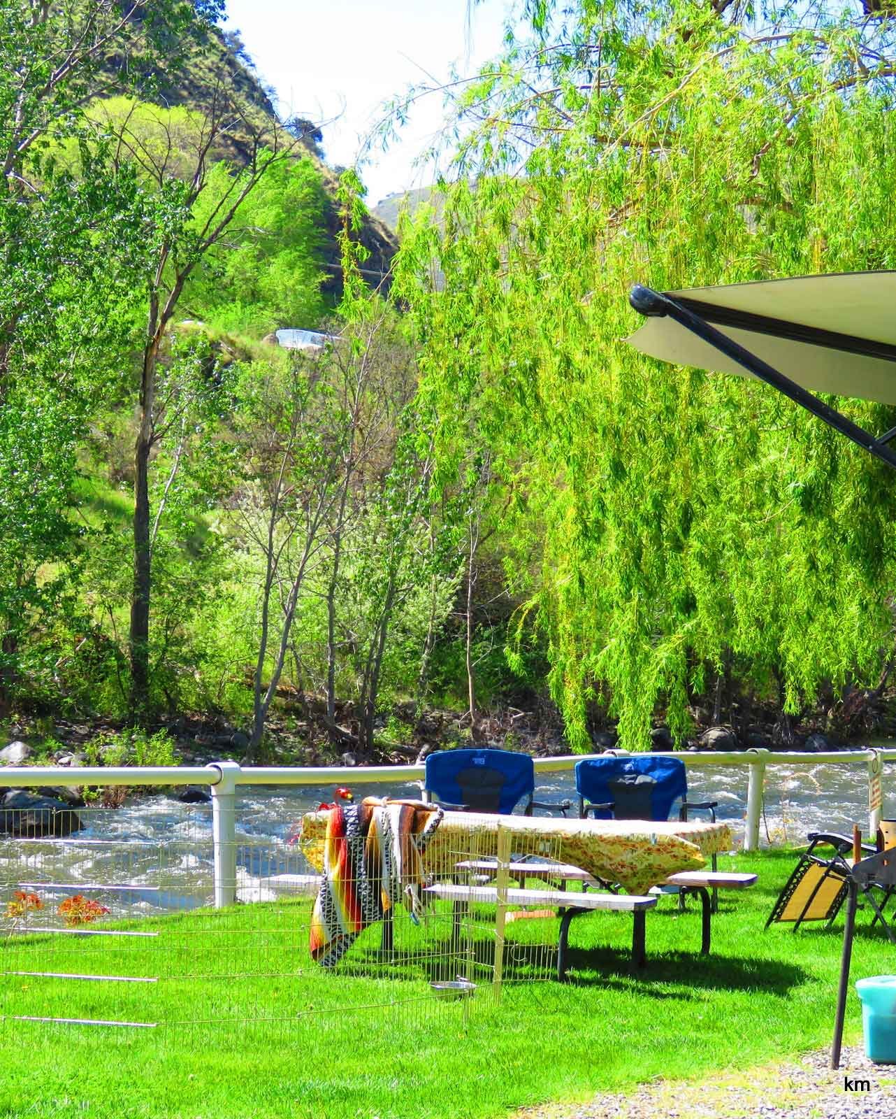 Scenic riverside RV spots