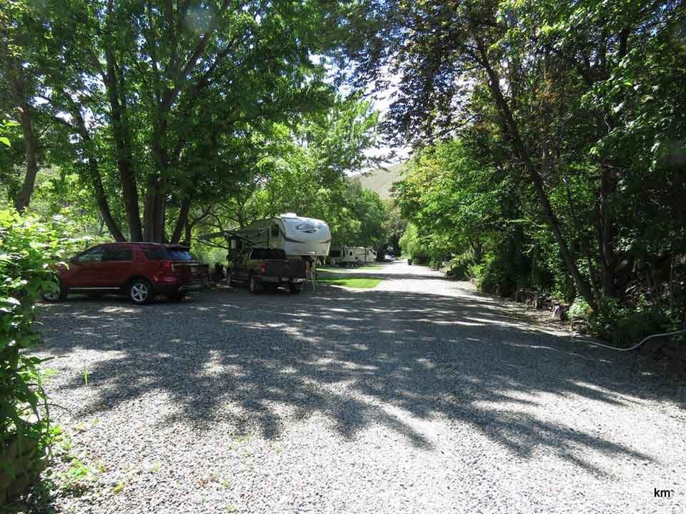 Outdoor recreation area at Riverside RV Park