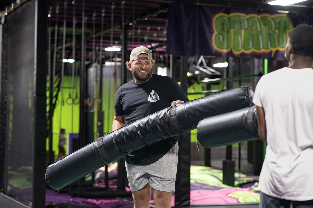 Trampoline Park Jousting