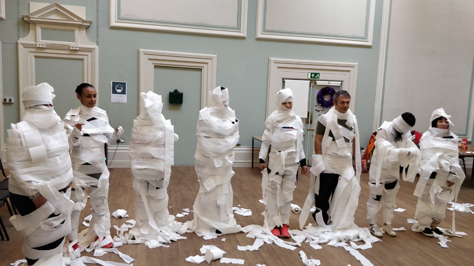 Family-Friendly Halloween Activities, Mummy Wrap Race Family-Friendly Halloween Activities, Mummy Wrap Race