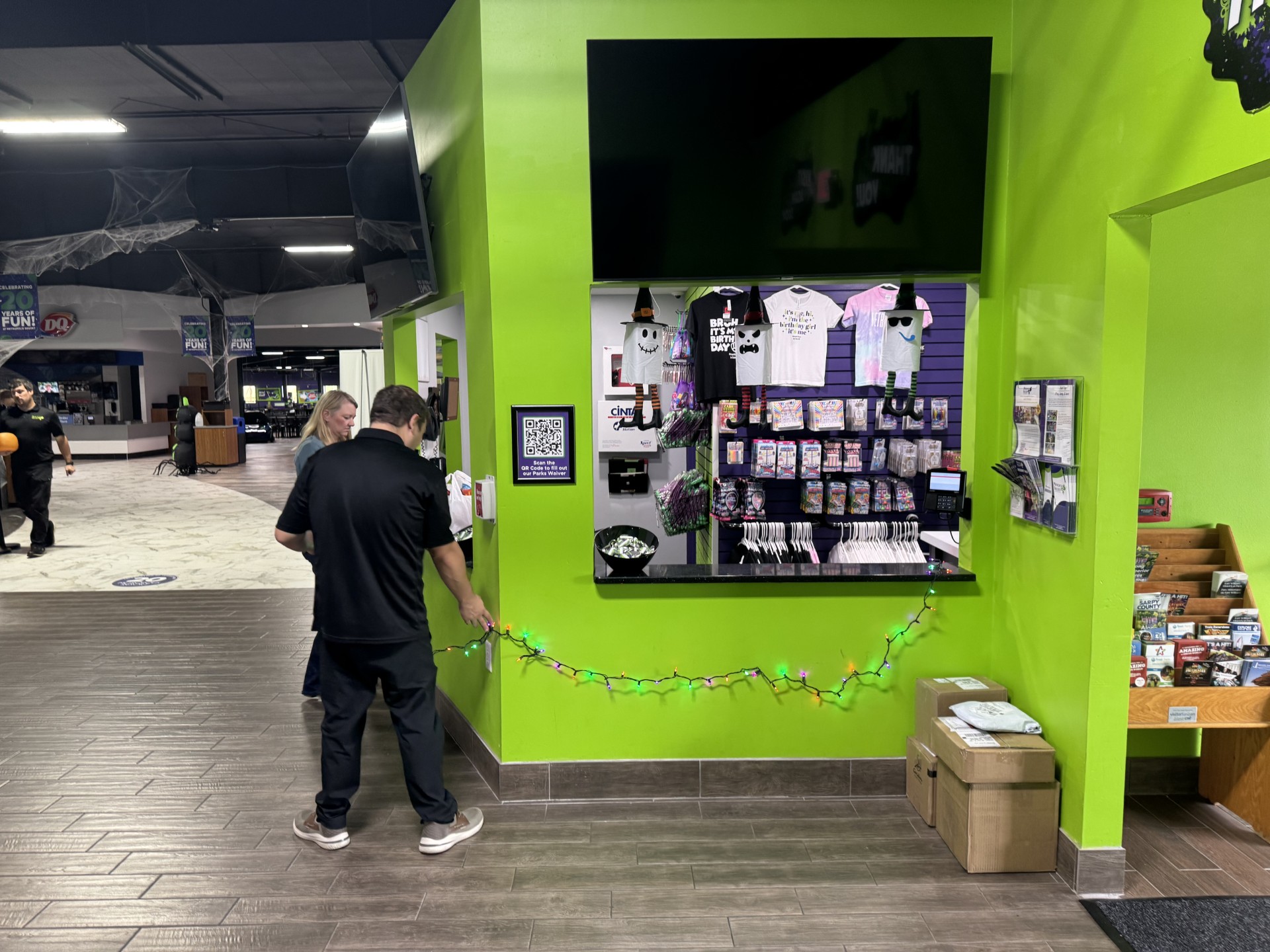 Decorating Action City for Halloween