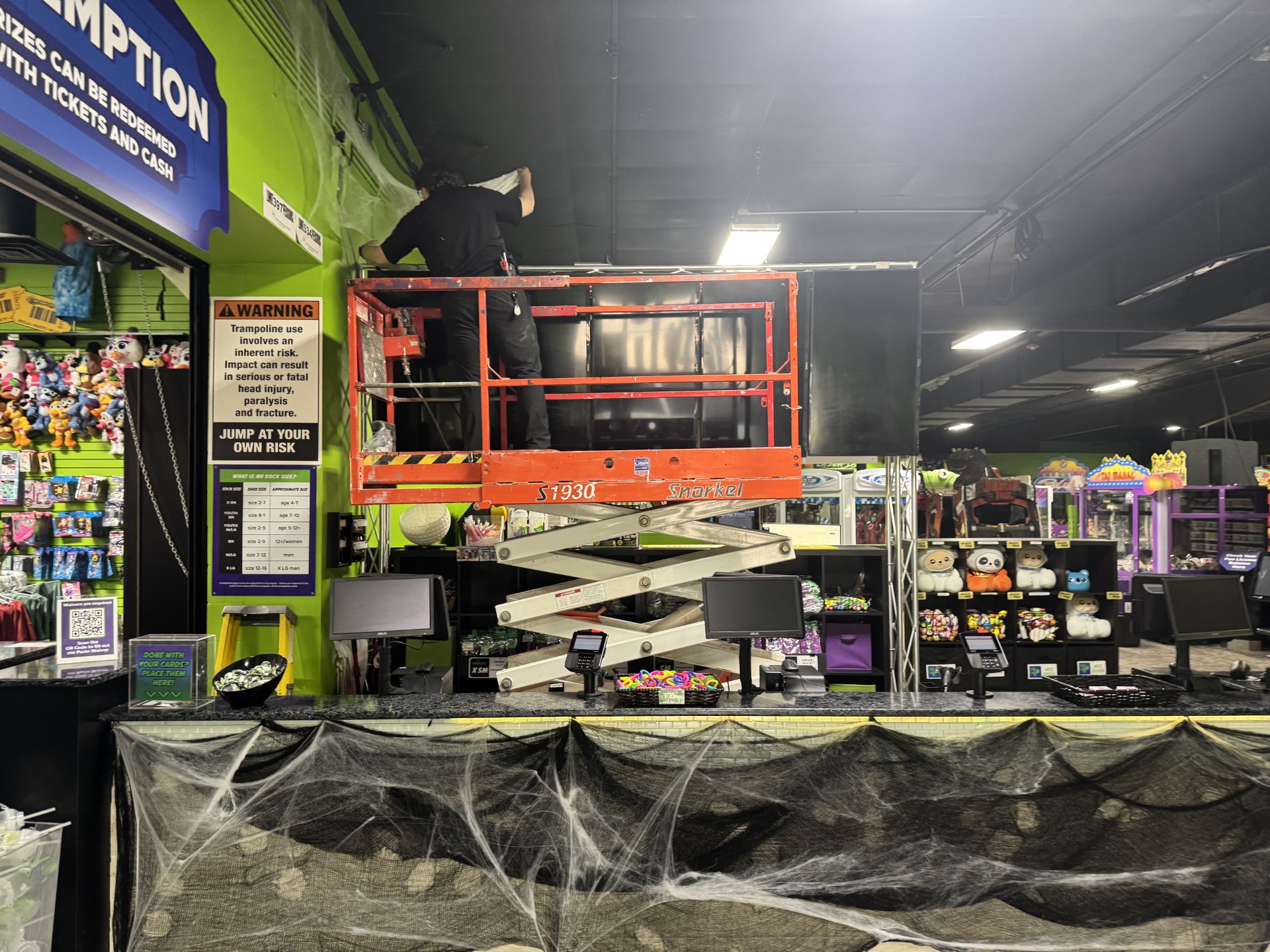 Decorating Action City for Halloween