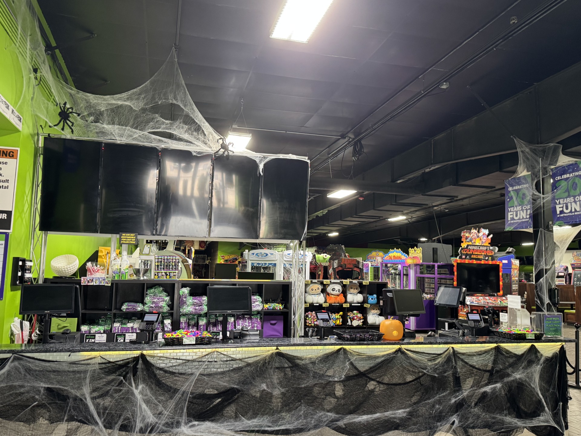 Action City Front Desk Halloween Decorations