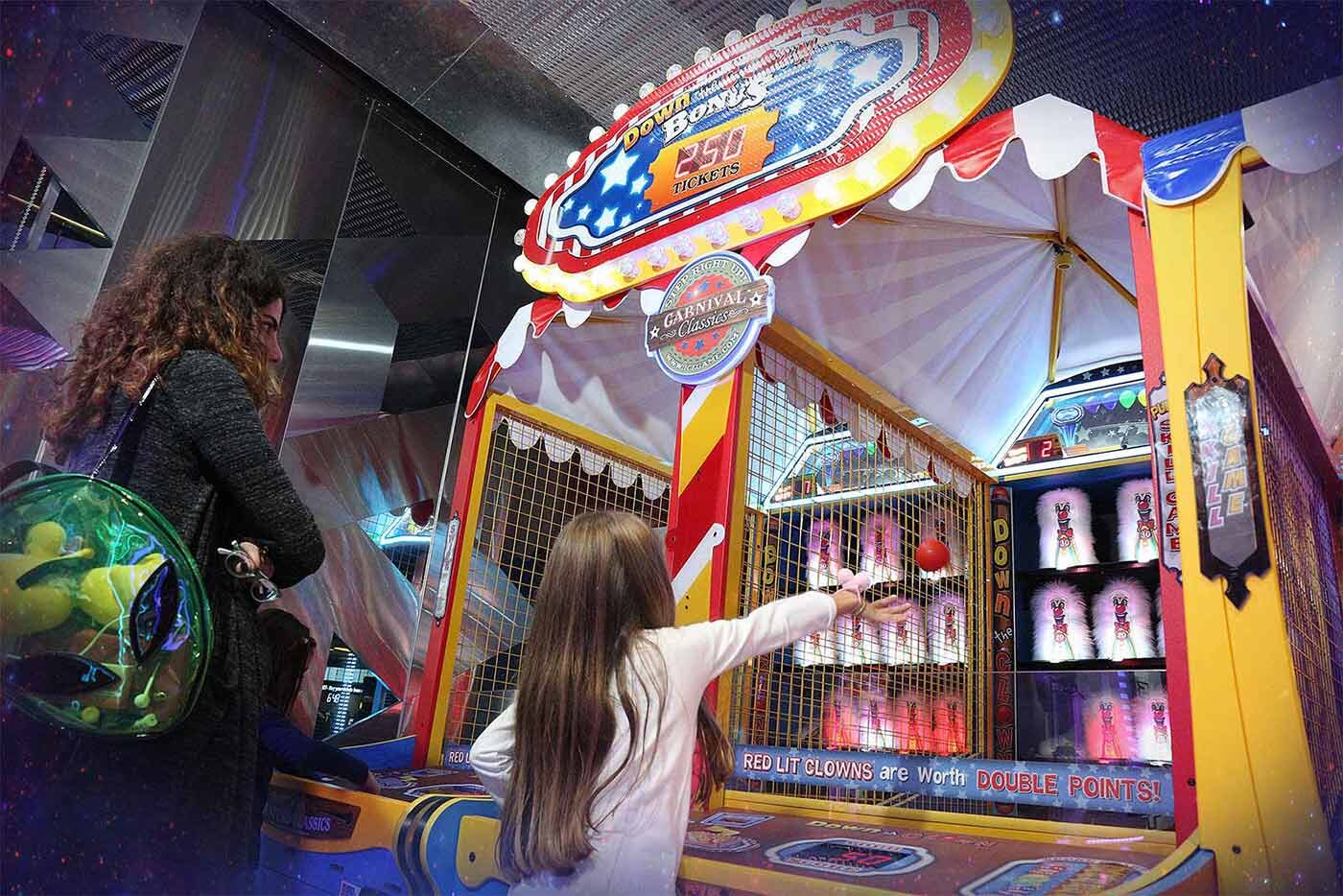 Down The Clown Arcade Game at Action City