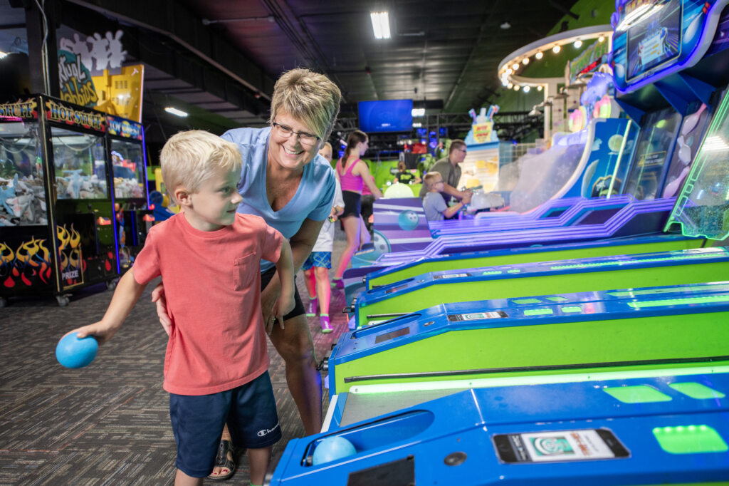 Skeeball at Action City's Arcade