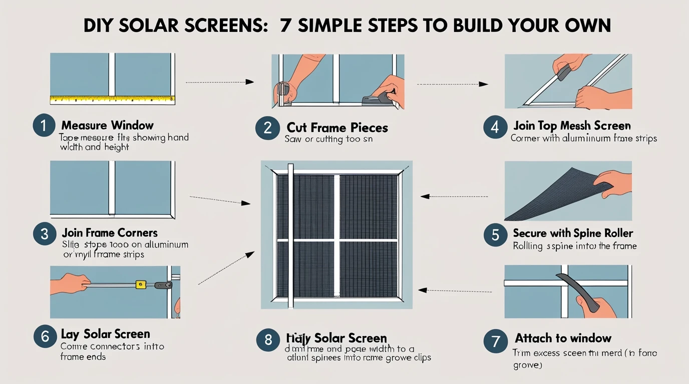 Step-by-Step How to Make Solar Screens for Windows Step-by-Step How to Make Solar Screens for Windows