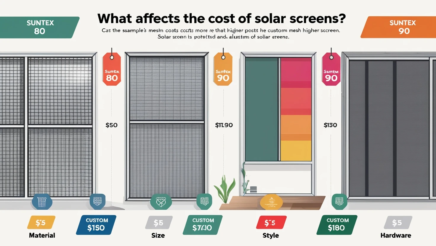 What Affects the Cost of Solar Screens Materials, Size, & More What Affects the Cost of Solar Screens Materials, Size, & More