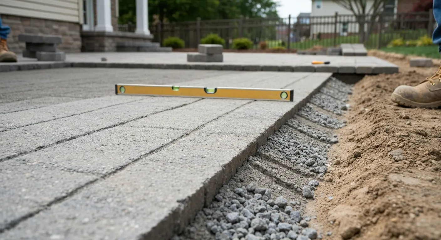 Drainage solution for pavers