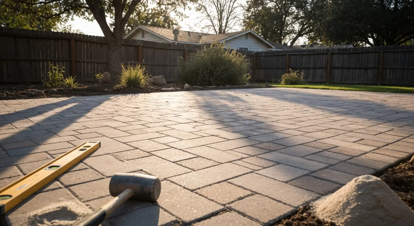 Backyard paver design