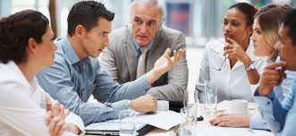 Business people colaborating Business people colaborating