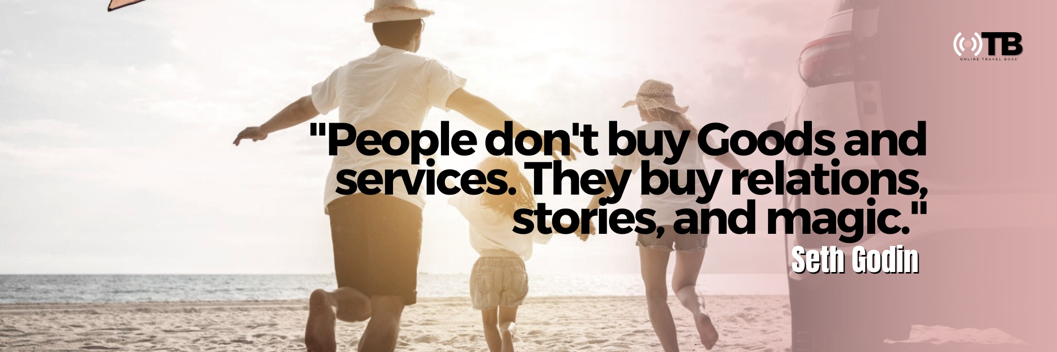 People don't buy goods and services. They buy relations, stories, and magic.