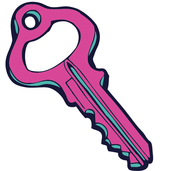 A house key that embodies revenue-generating processes within your business