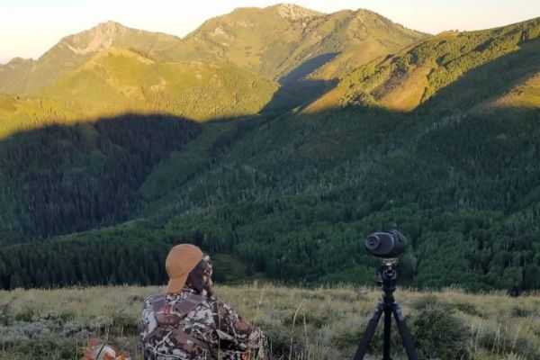 Glassing for high country mule deer