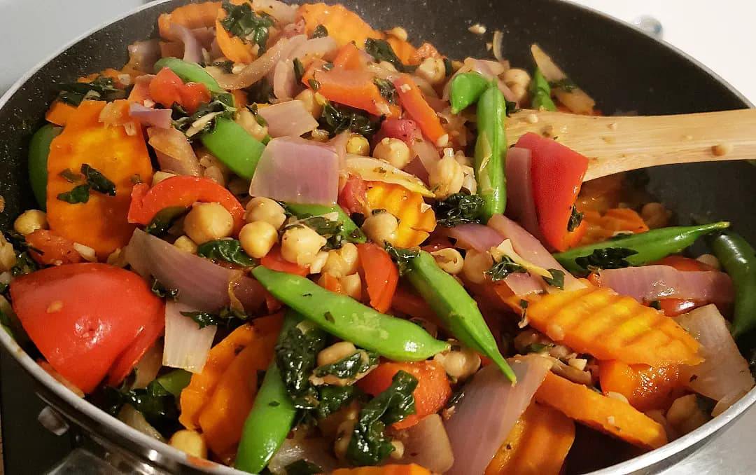Chickpea Veggie Stirfry Chickpea Veggie Stirfry