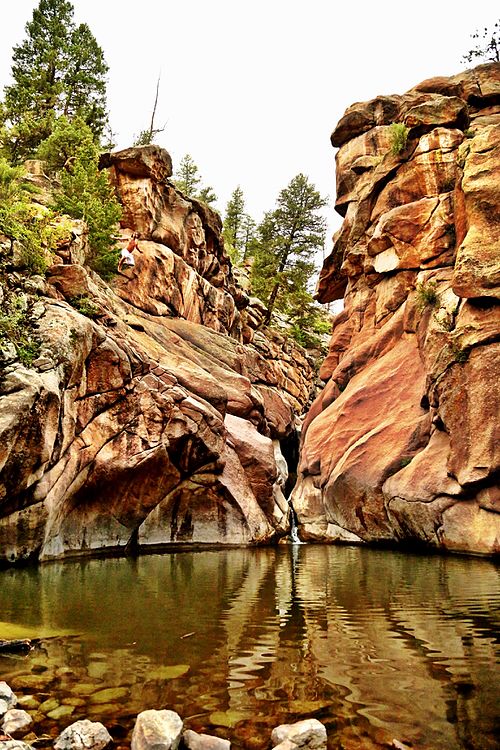 Guffey Gorge (Paradise Cove) near Guffey, Colorado cliff jumping cove