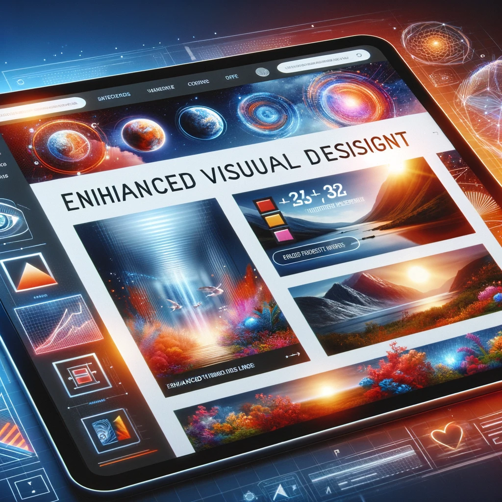 enhanced visual web design