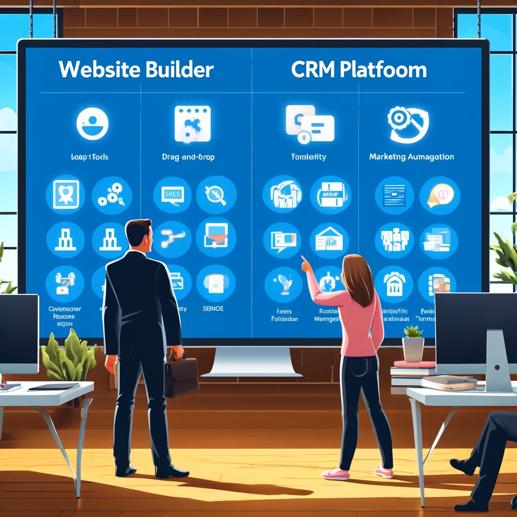 website builder crm