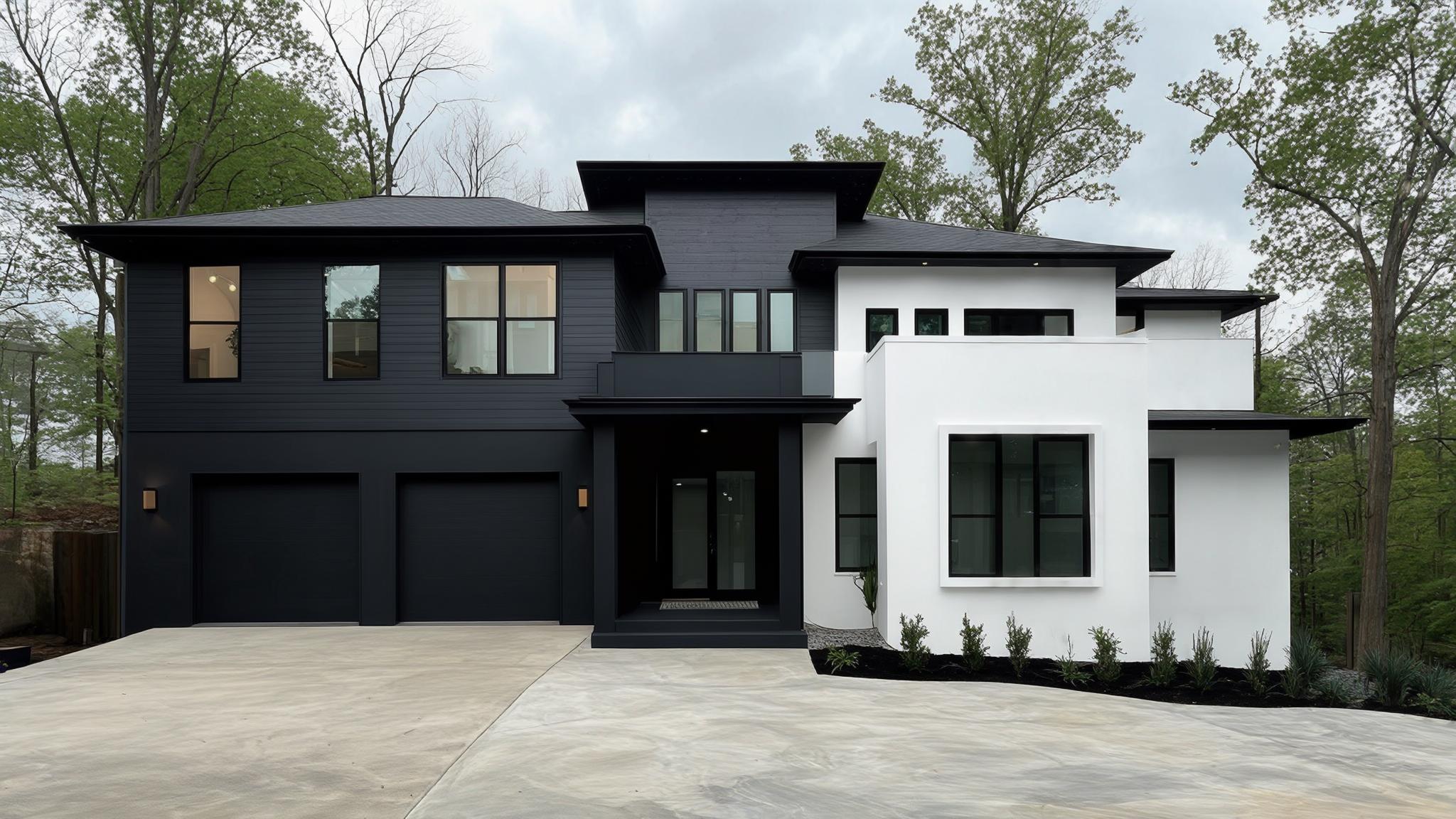 Freshly painted Nashville home exterior by Dream Coat Painters, showcasing vibrant, climate-resistant colors.