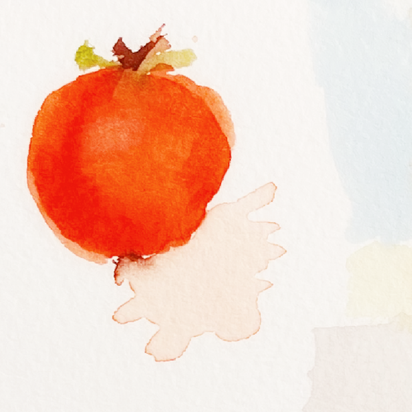 apple watercolor