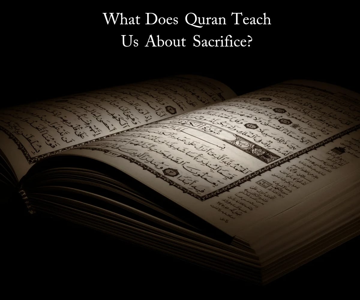 Quran teach us sacrifice as devotion to Allah Quran teach us sacrifice as devotion to Allah