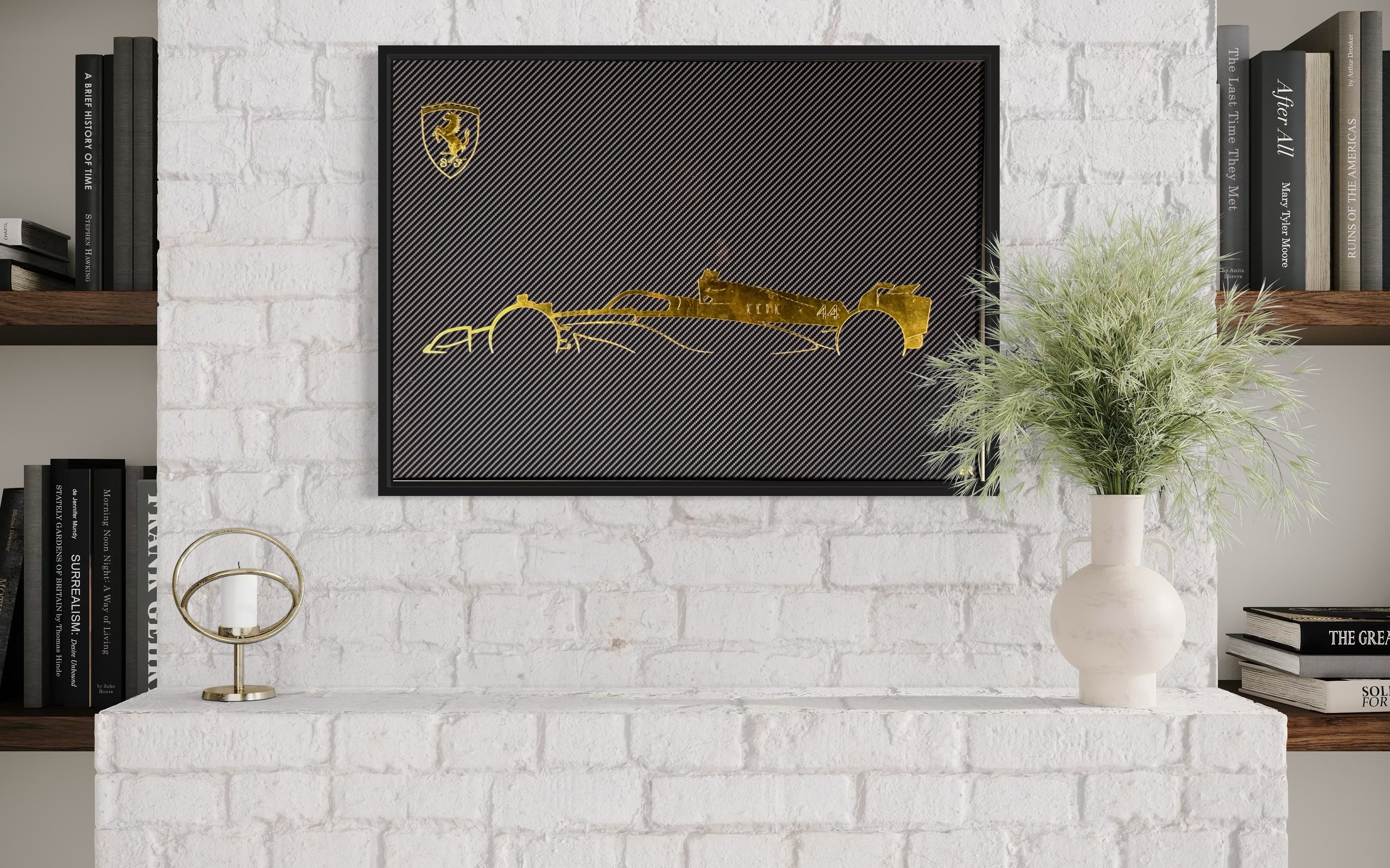 Lewis Hamilton 23 ct gold leaf artwork Lewis Hamilton 23 ct gold leaf artwork