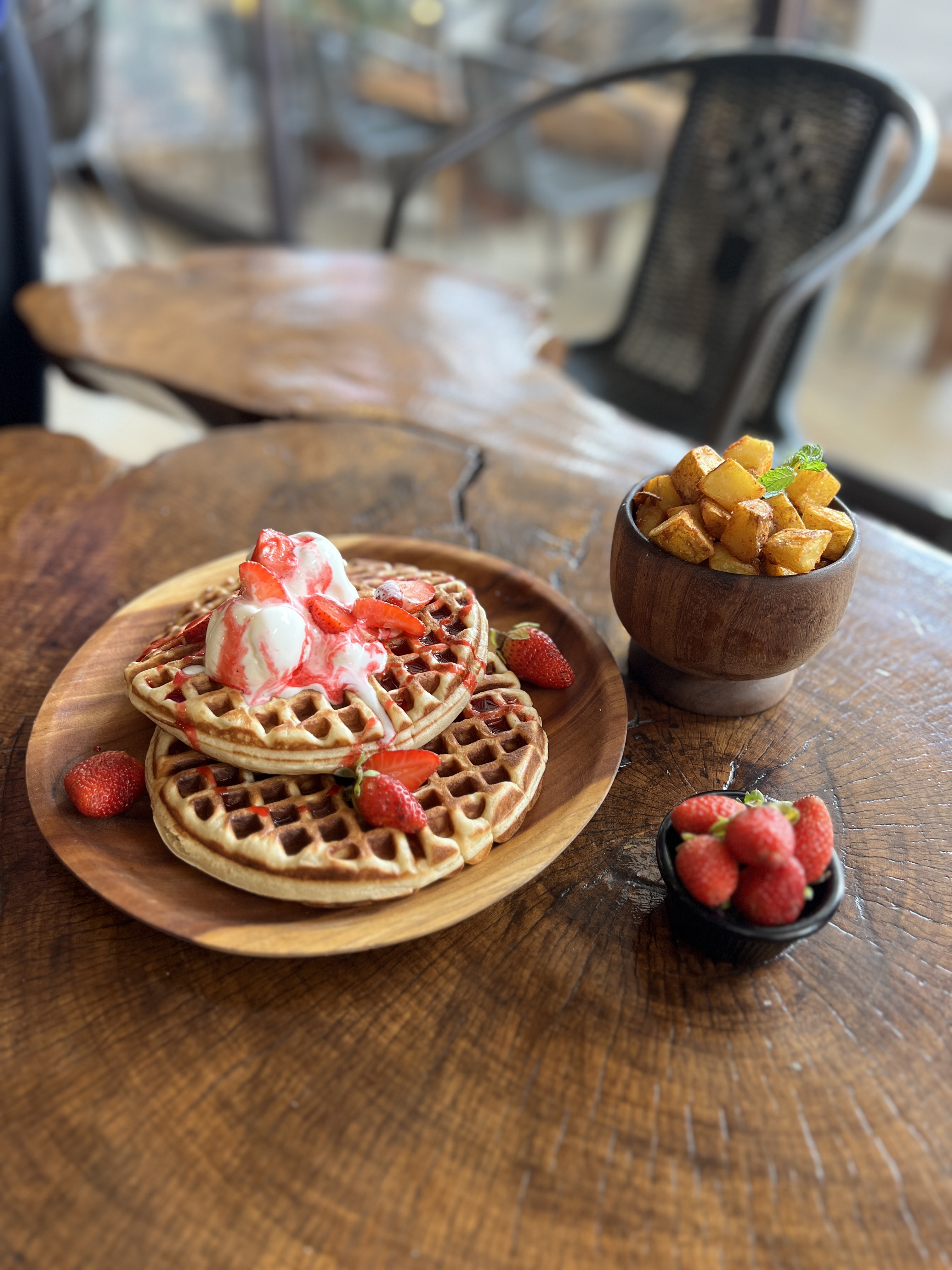 Pancakes with Maple Syrup