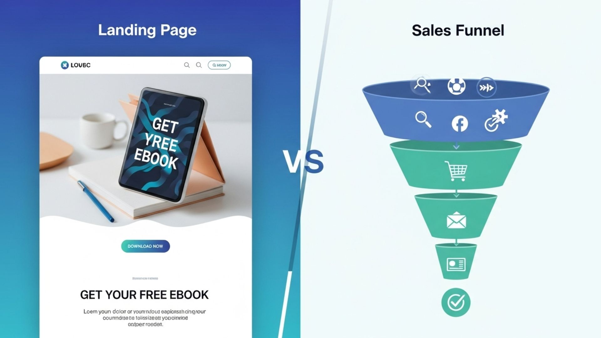 Landing Page vs. Sales Funnel_ Which One Works Best in 2025-VizionCX Landing Page vs. Sales Funnel_ Which One Works Best in 2025-VizionCX