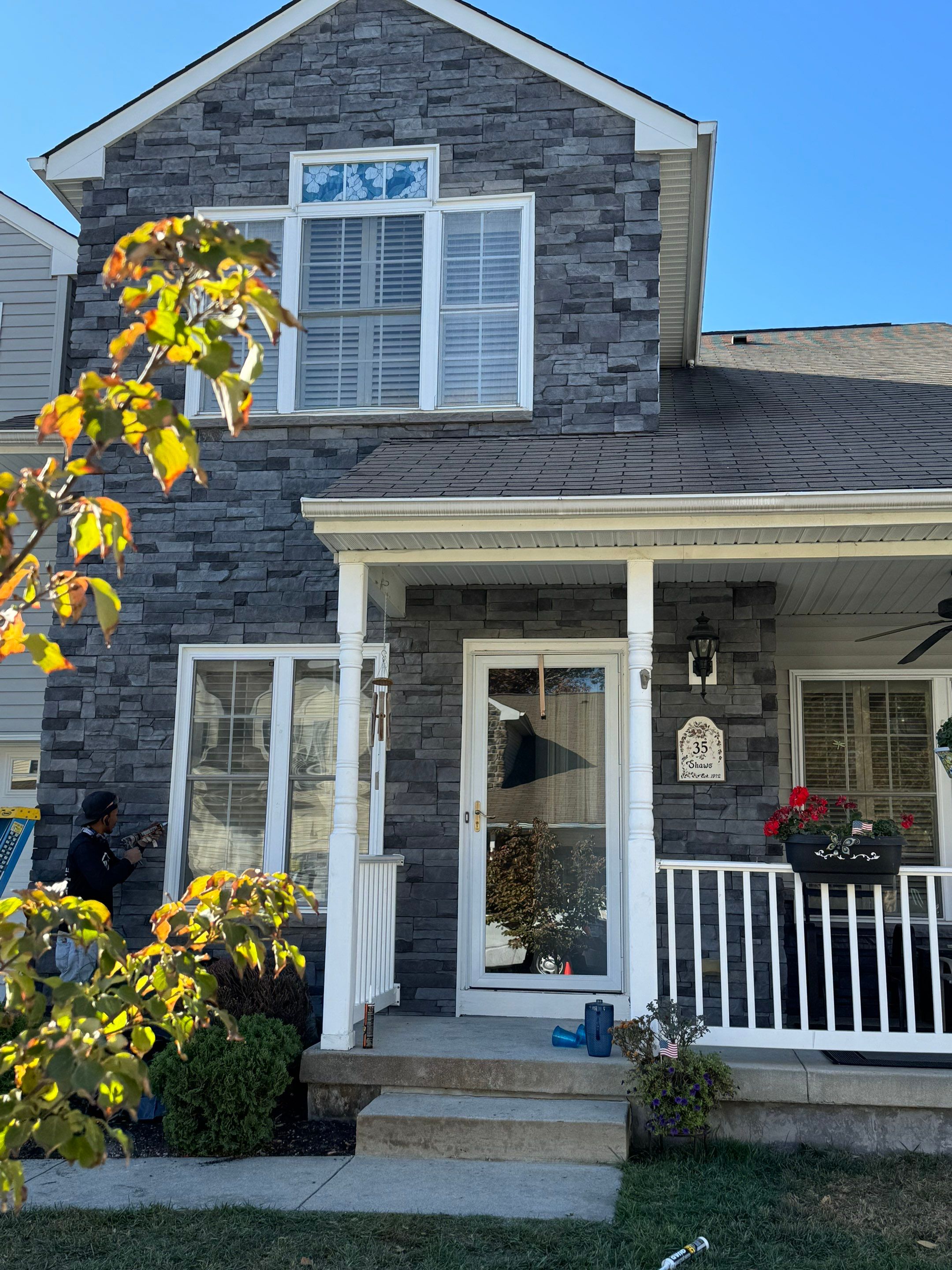 New entry door installation