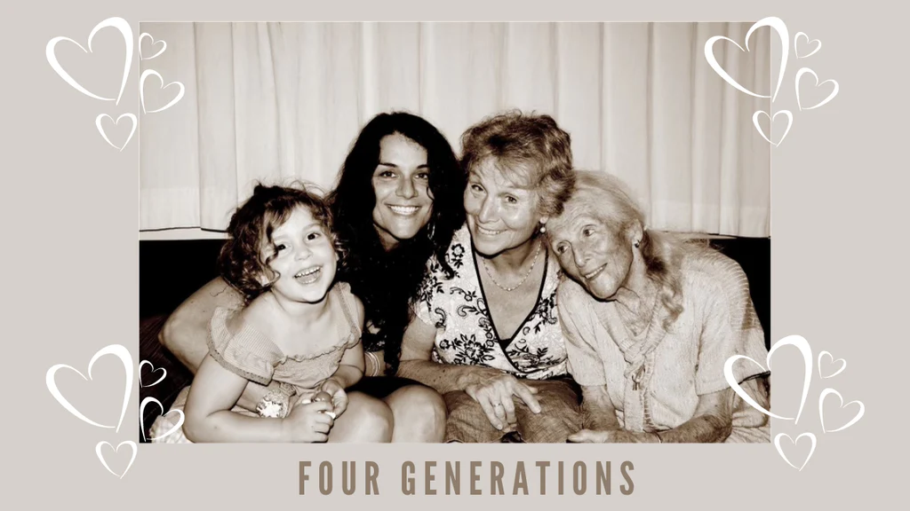 Four generations of strong women