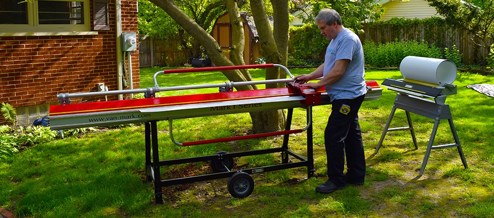 Demostración de plegadora Van Mark