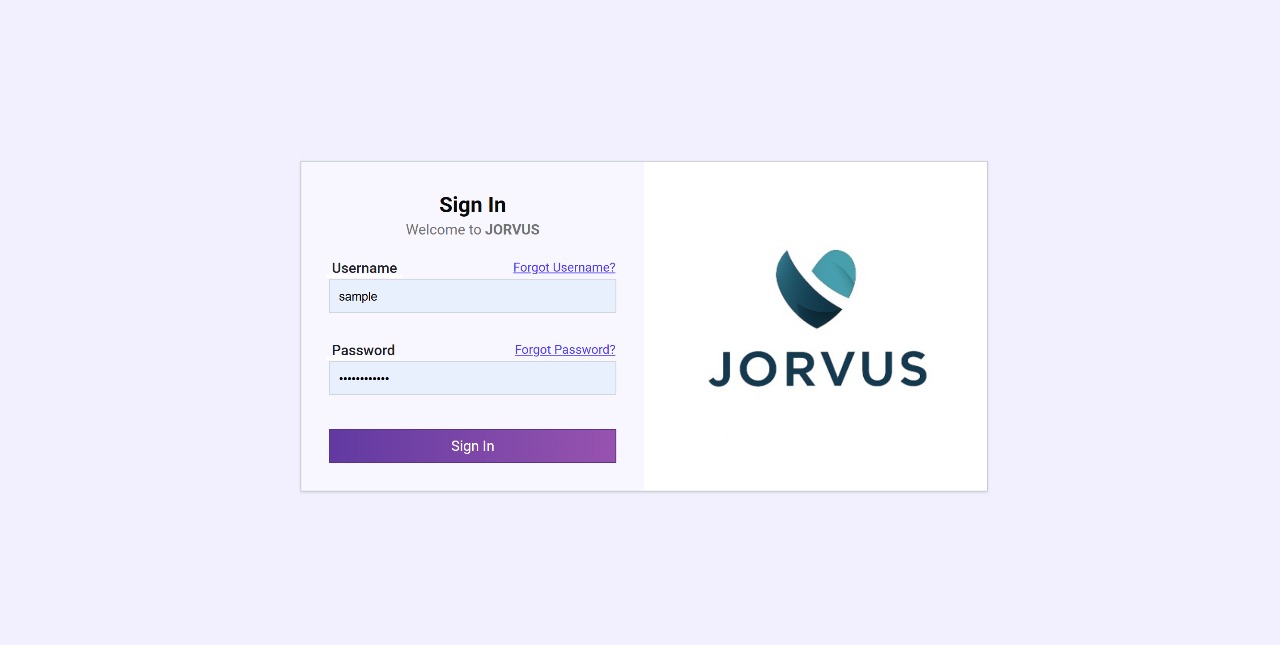Jorvus EHR Secure Login Portal