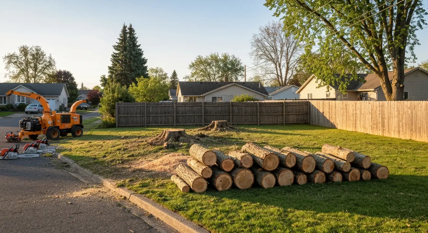 Emergency tree damage cleanup