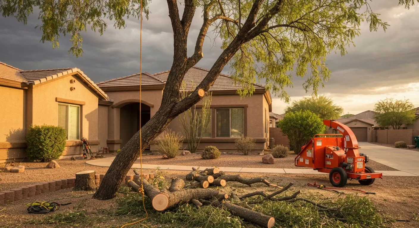 Emergency tree work in Chandler