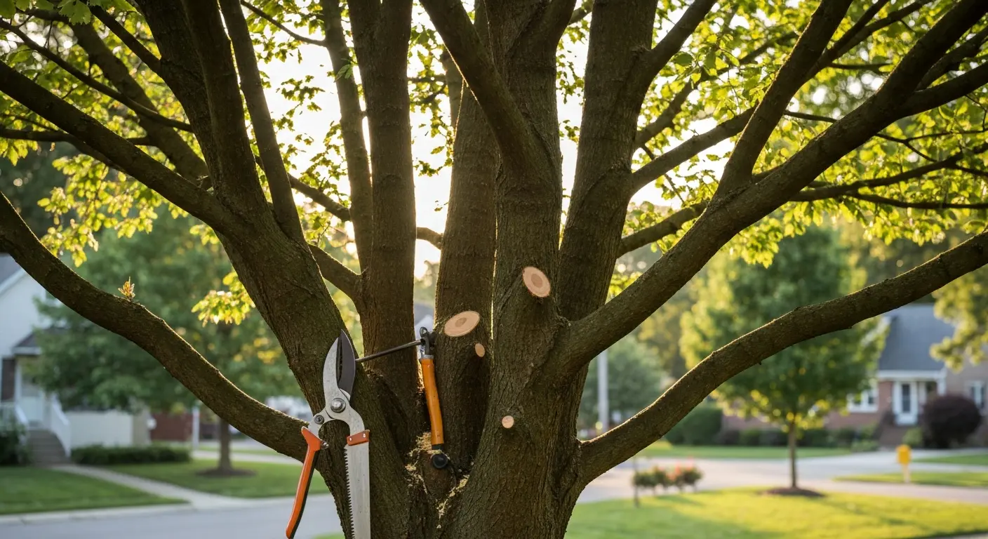 Professional tree pruning