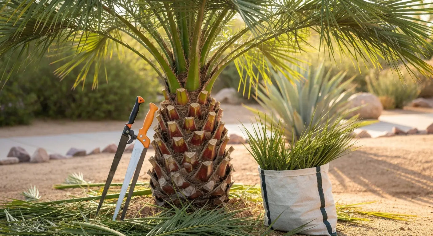 Palm tree maintenance