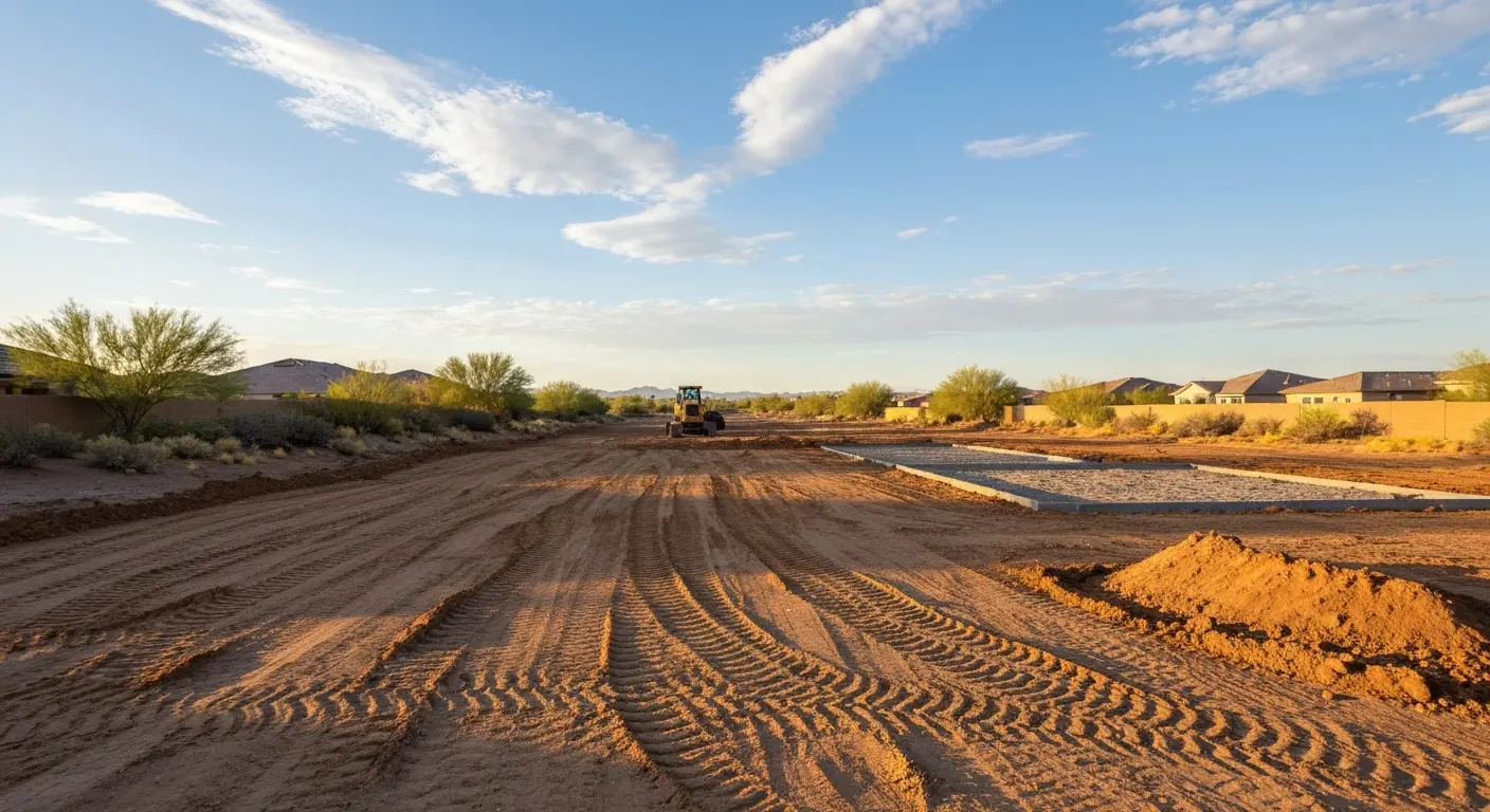 Lot clearing services in growing Queen Creek neighborhoods