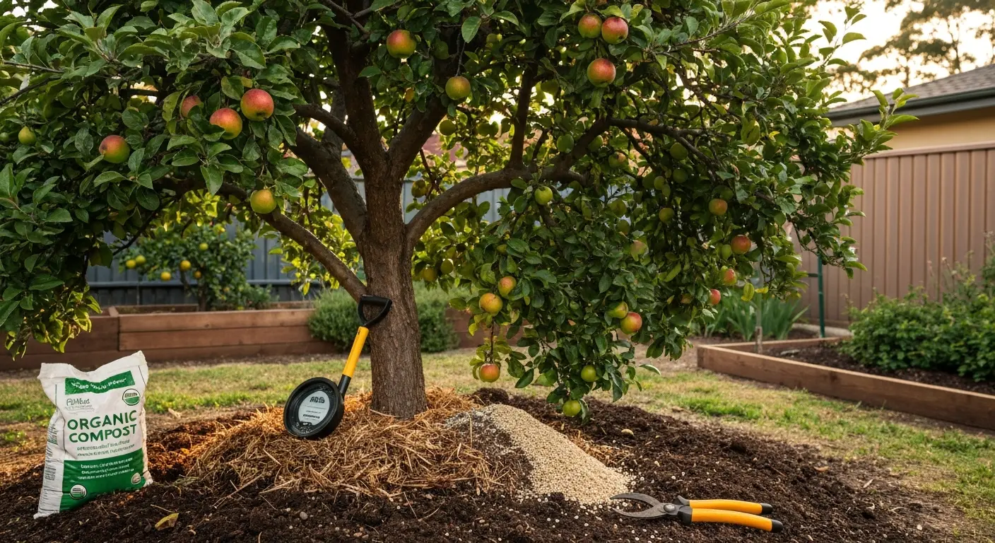 Fruit tree fertilization and care