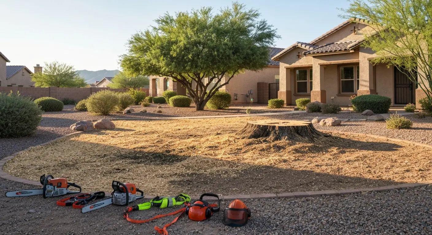 Large tree removal in Queen Creek