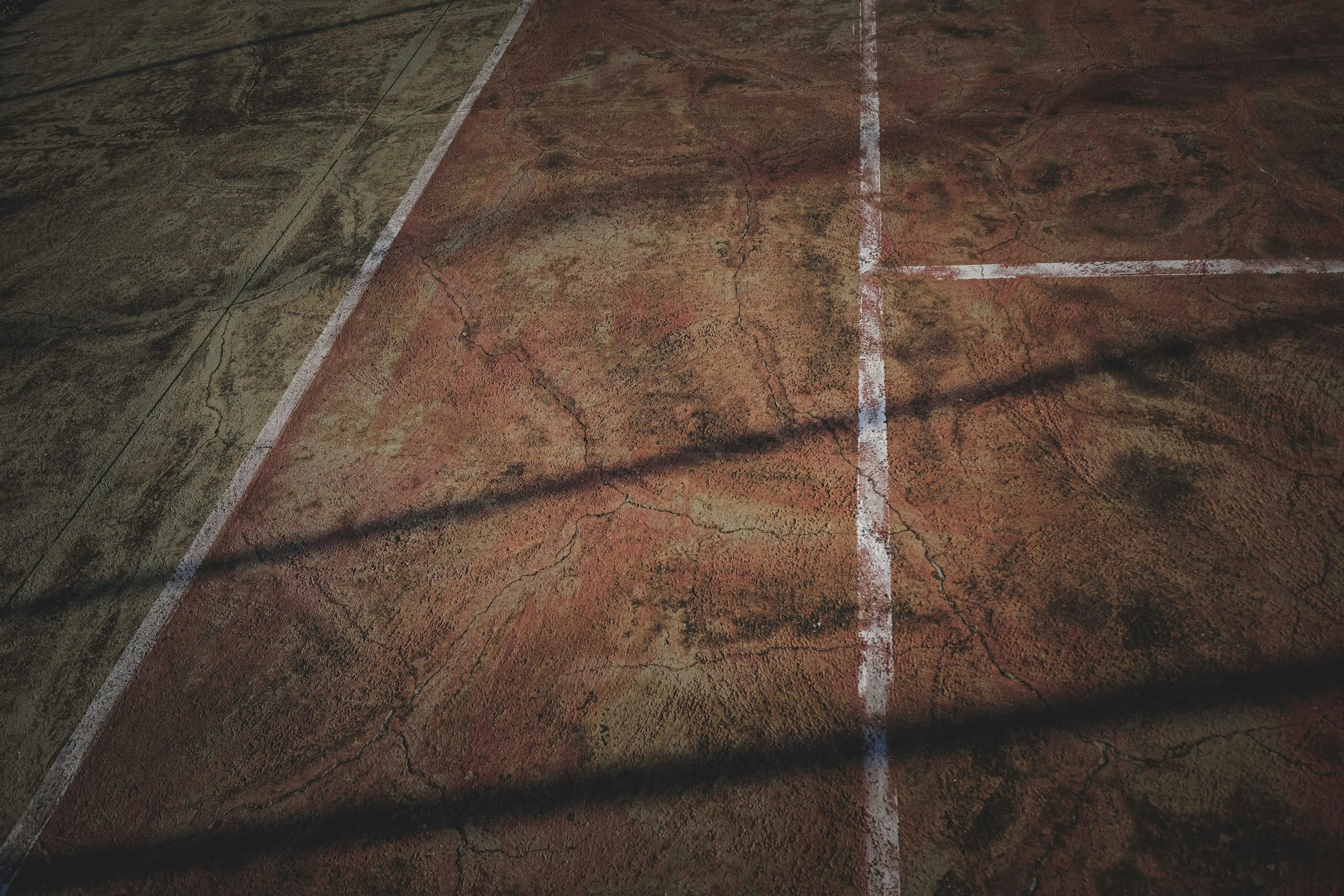 concept image of a concrete pickleball court