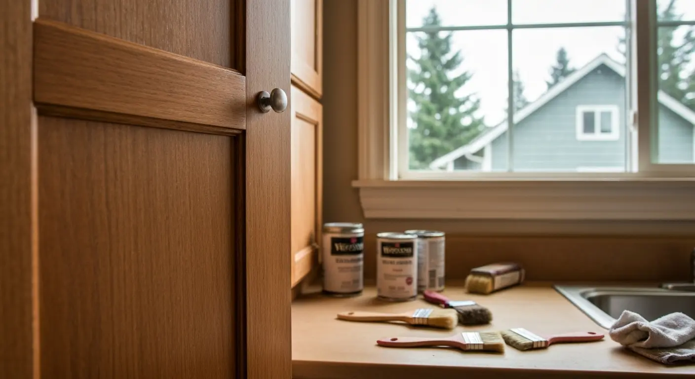 Cabinet refinishing project