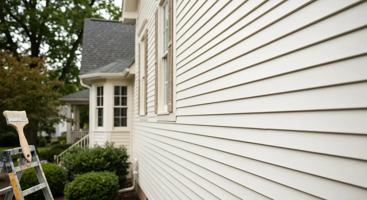 Vinyl siding painting in downtown Clarksville