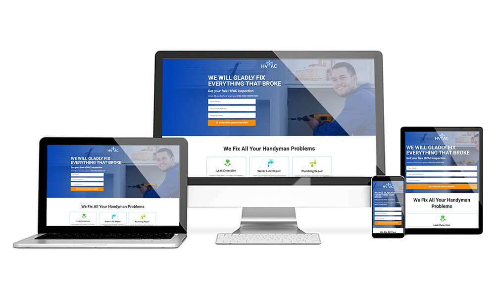 hvac website built in clickfunnels