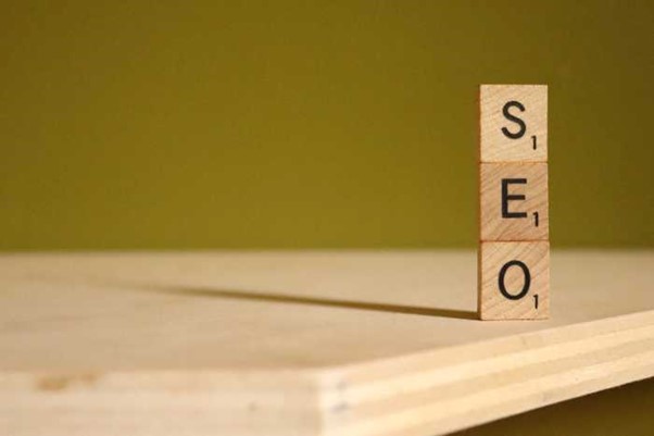 SEO spelled with scrabble tiles representing search engine optimization