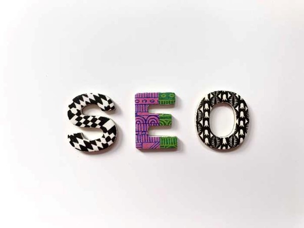 differently designed letters spelling SEO represent search engine optimization