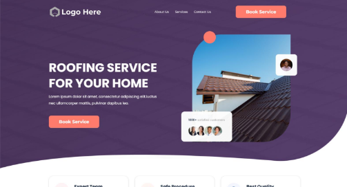 roofing landing page example