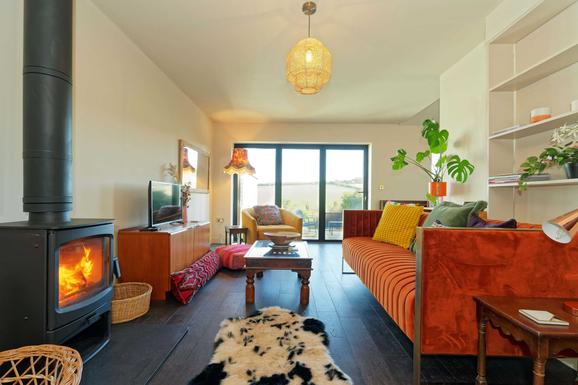 Kent Downs Cottage - Living Area