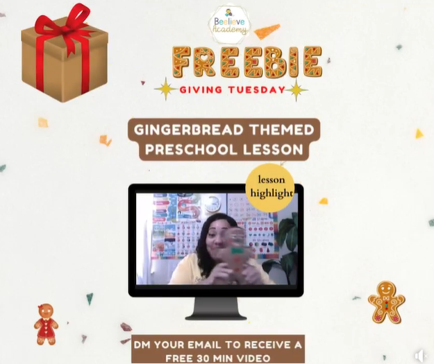 free preschool gingerbread lesson