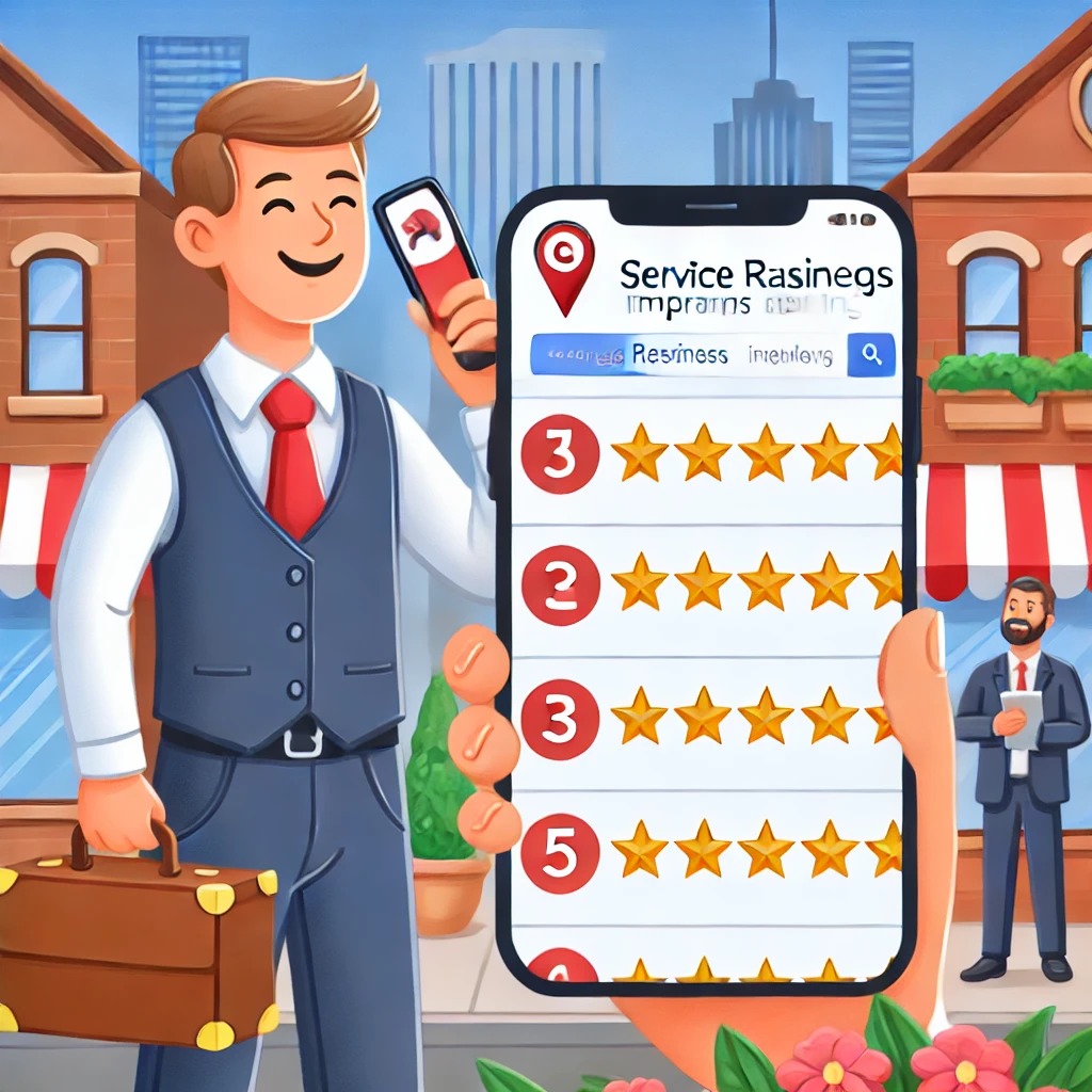 Man in a suit with a mobile phone getting reviews Man in a suit with a mobile phone getting reviews