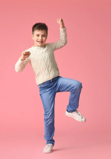 child doing movements